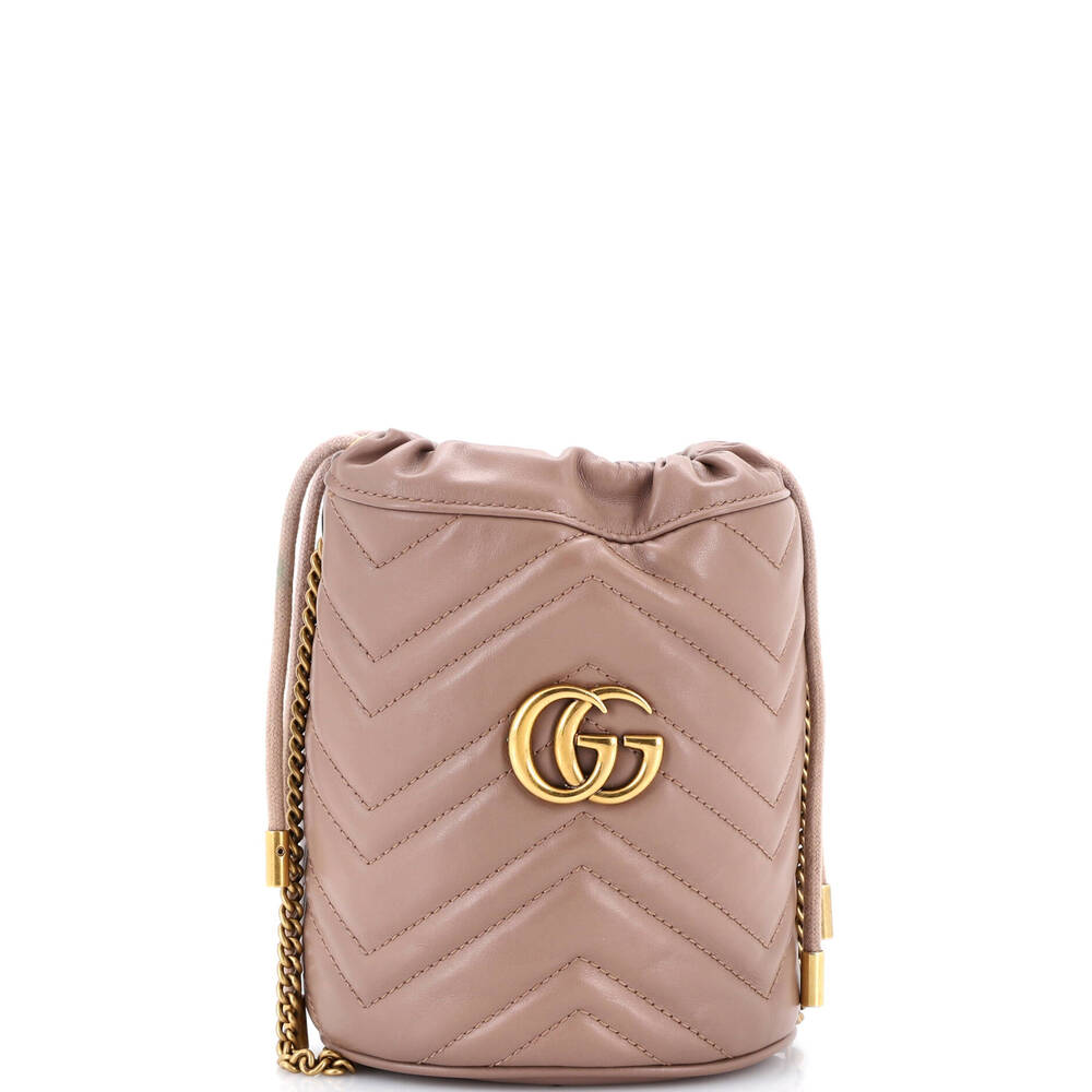 Gucci Gg Marmont Bucket Bag Matelasse #258122G11B
